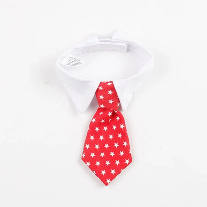 Dog Tuxedo Bow Tie Collar Formal Wedding Pet Accessory