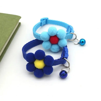 Cute Cat Collar with Bell Bowknot Adjustable Kitten Collar
