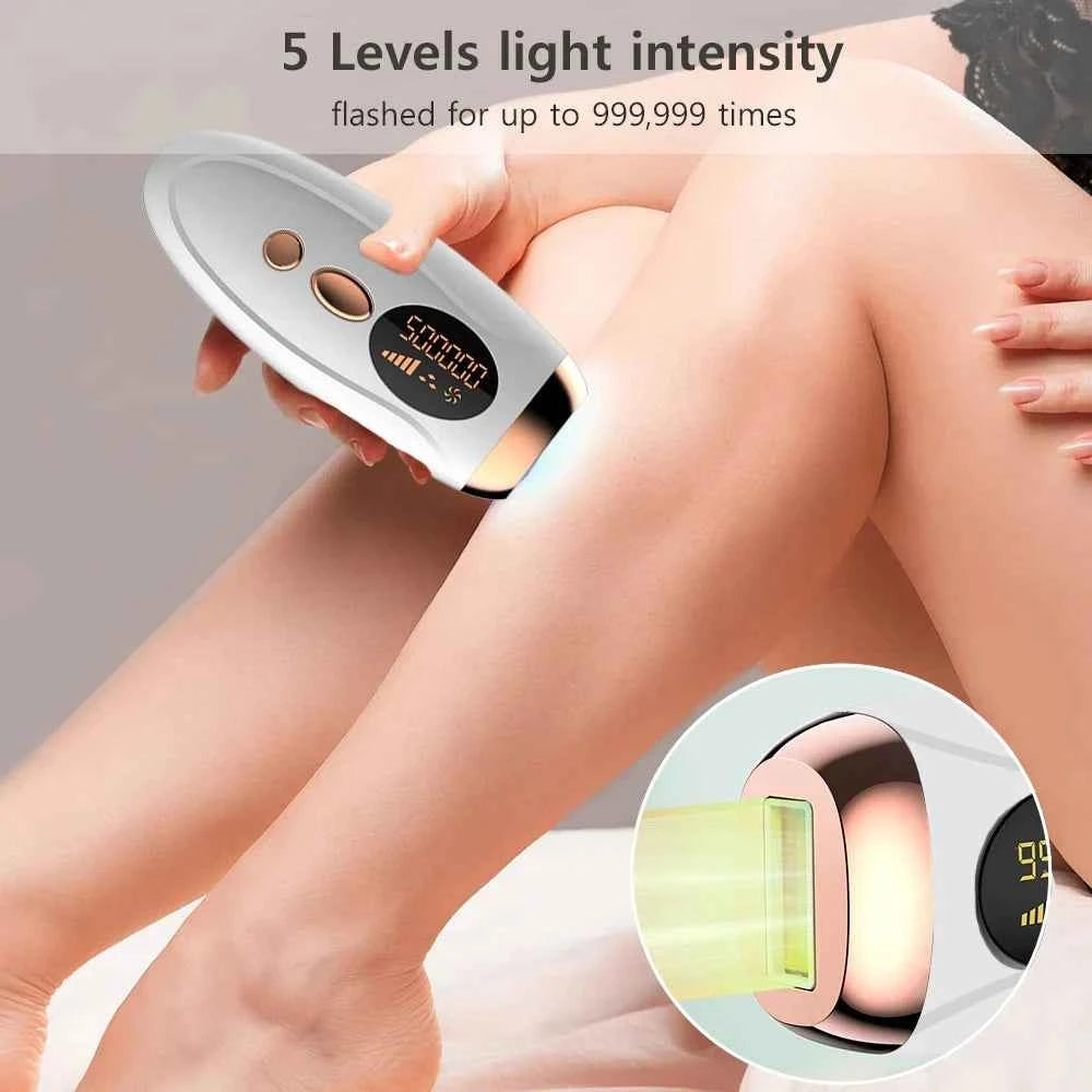 HOMEFISH Laser Epilator IPL Hair Removal For Women Body Bikini Facial 990000 Flashes Permanant Painless IPL Hair Remover Laser
