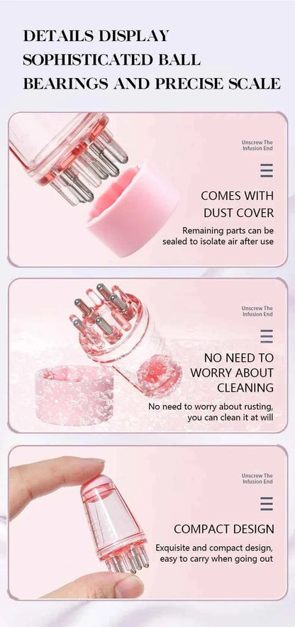 1/2pcs Hair Dye Tool Set Pink 6.09oz Hair Oil Applicator Bottle and1ml Dil Hair Growth Solid Hair Comb Salon Hairdressing Tools