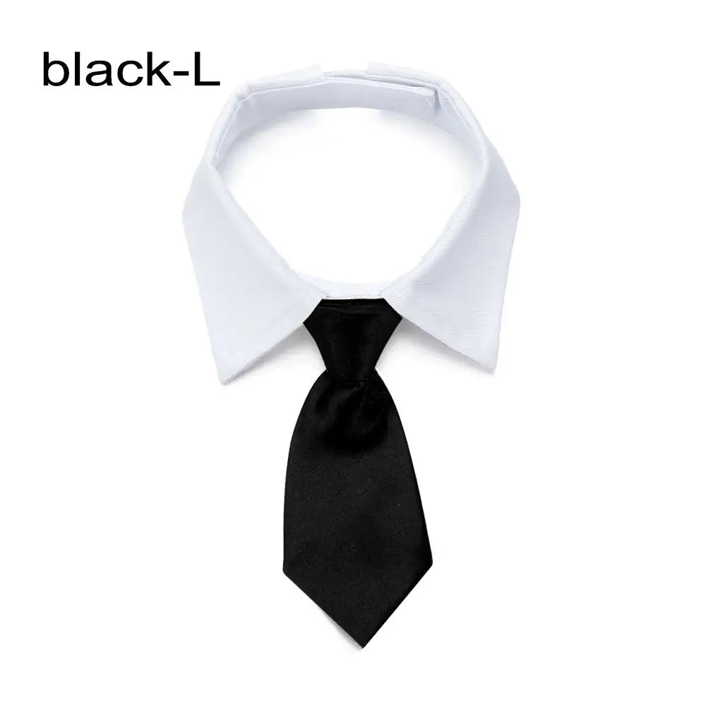 Pet Tuxedo Bow Tie Collar Cotton Formal Dog Cat Accessory