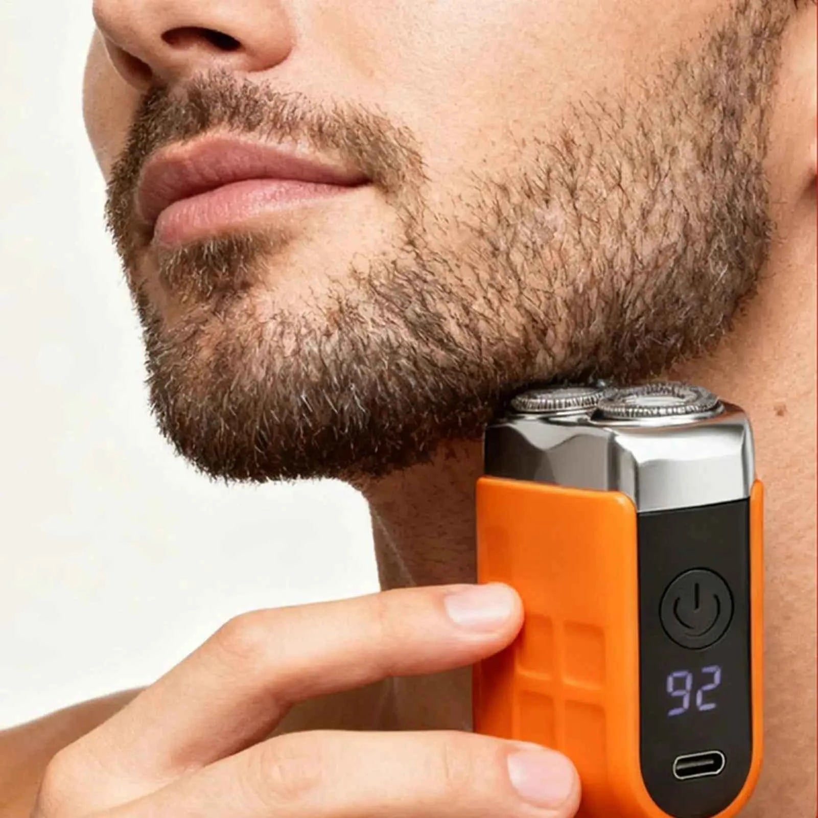 Mini Electric Smart Shaver Portable Cordless Rechargeable Double Cutter Men Shavers Digital Display Shaver Facial Beard Trimmer