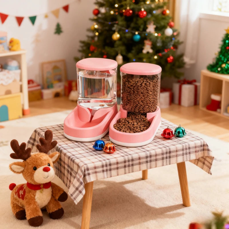 Automatic Pet Feeder and Water Dispenser Large Capacity