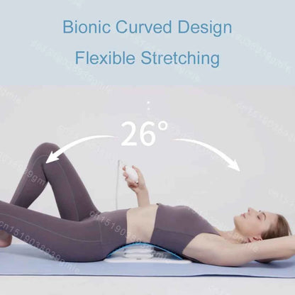 Electric Back Massager Stretch Lumbar Support Relaxation Spine Pain Relief Lower Traction Corrects Waist Multi-Level Adjustable