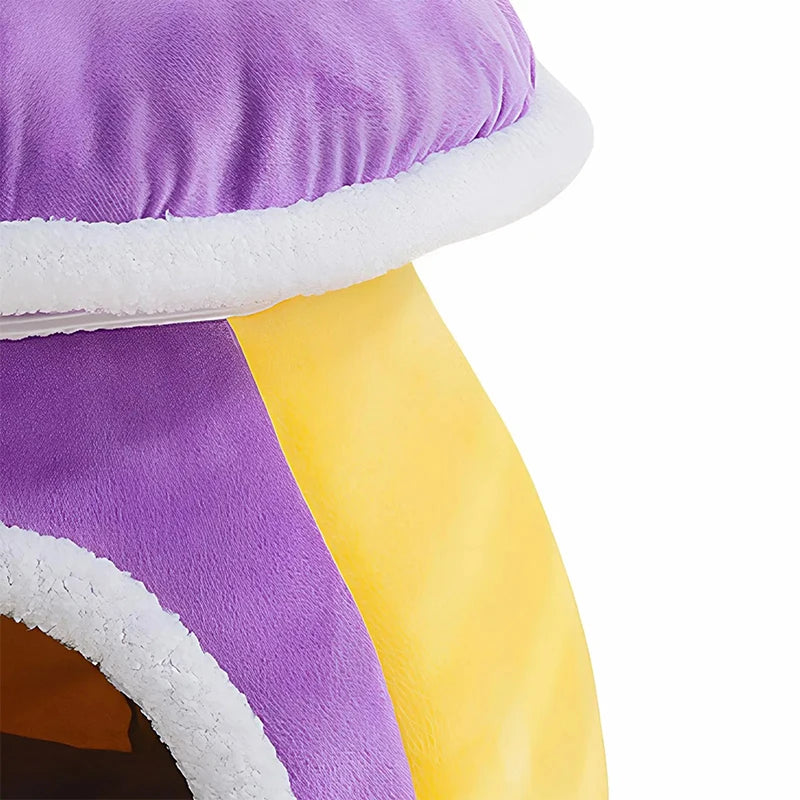 Cat Bed Cave Winter Warm Removable Cushion Pet Nest