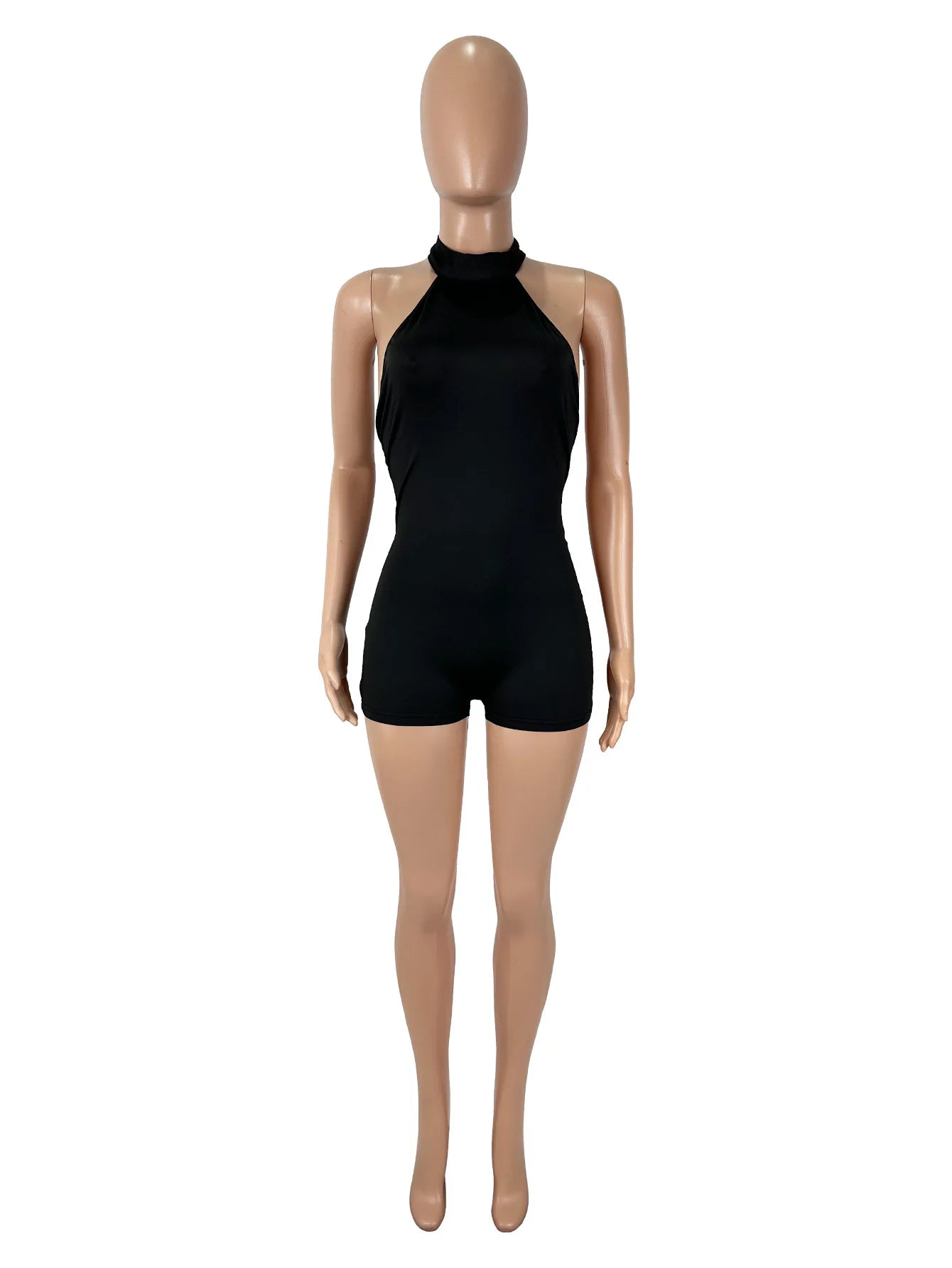 Sexy Jumpsuits For Woman Jumpsuit Rompers Playsuits Bodysuits Hot Girl Style Simple All-match Slim Backless Neck Halter Leace-up