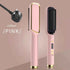 Hair Straightener Ceramic Hot Comb 2 in 1 Electric Straighten Hair Brush Negative Ion Fast Heating Styling Tool ﻿