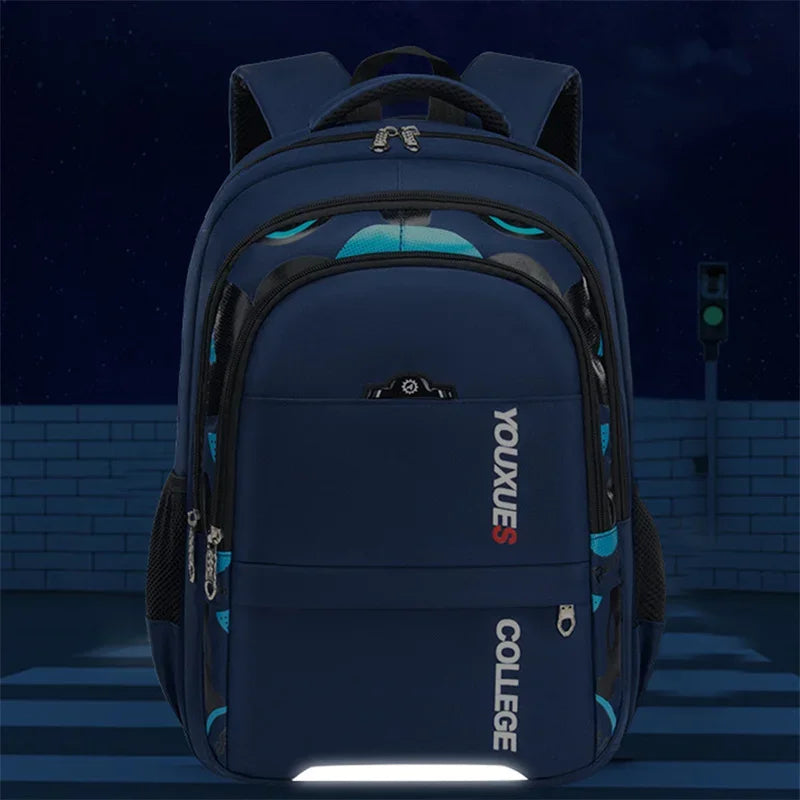 Kids Waterproof School Backpack Lightweight Boys Bag