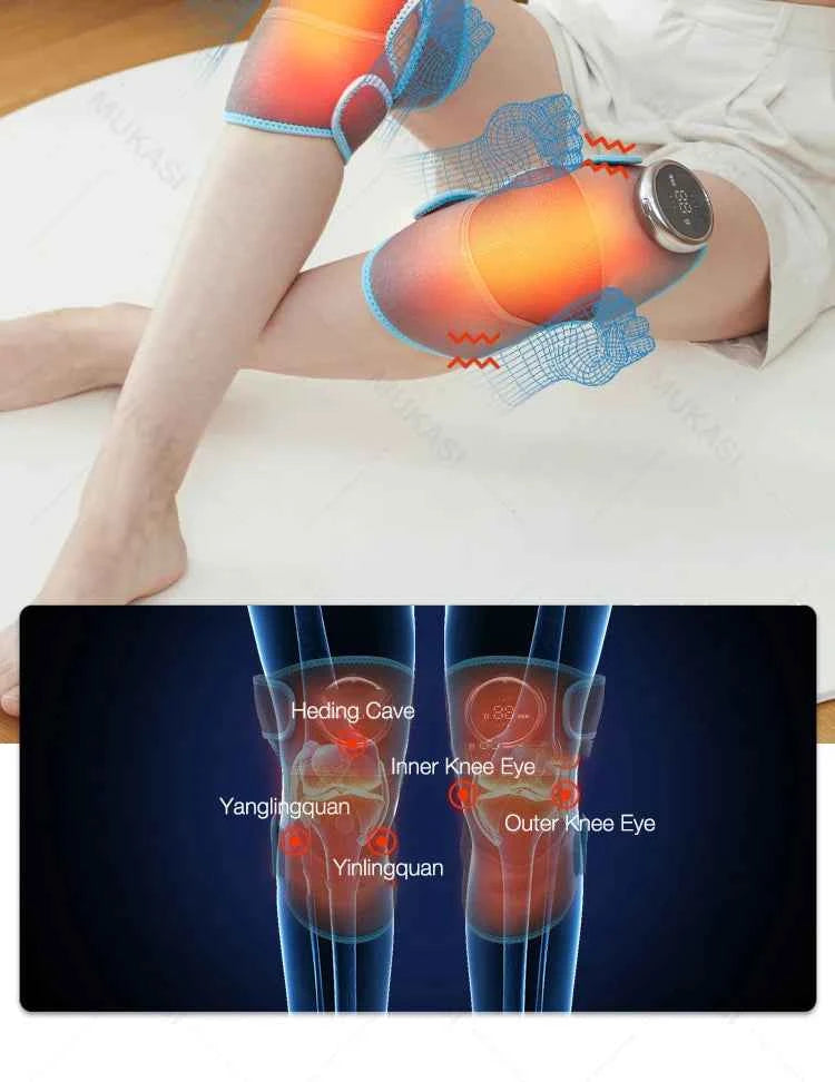 Heating Knee Massager Electric Shoulder Vibrating Massage Pad For Physiotherapy Leg Arthritis Elbow Joint Pain Relief Therapy