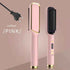 Hair Straightener Ceramic Hot Comb 2 in 1 Electric Straighten Hair Brush Negative Ion Fast Heating Styling Tool ﻿
