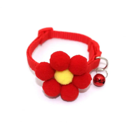 Cute Cat Collar with Bell Bowknot Adjustable Kitten Collar