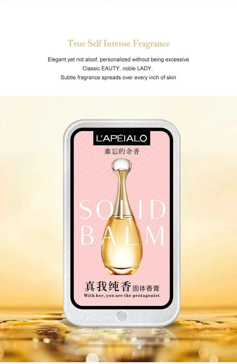 Woman Body Pheromone Perfume Solid Balm Long Lasting Fragranc Light Fragranc Portable Solid Perfume Balm