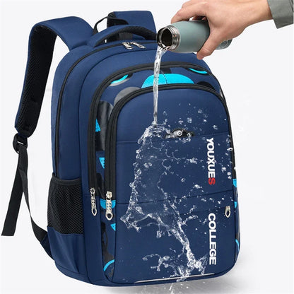 Kids Waterproof School Backpack Lightweight Boys Bag
