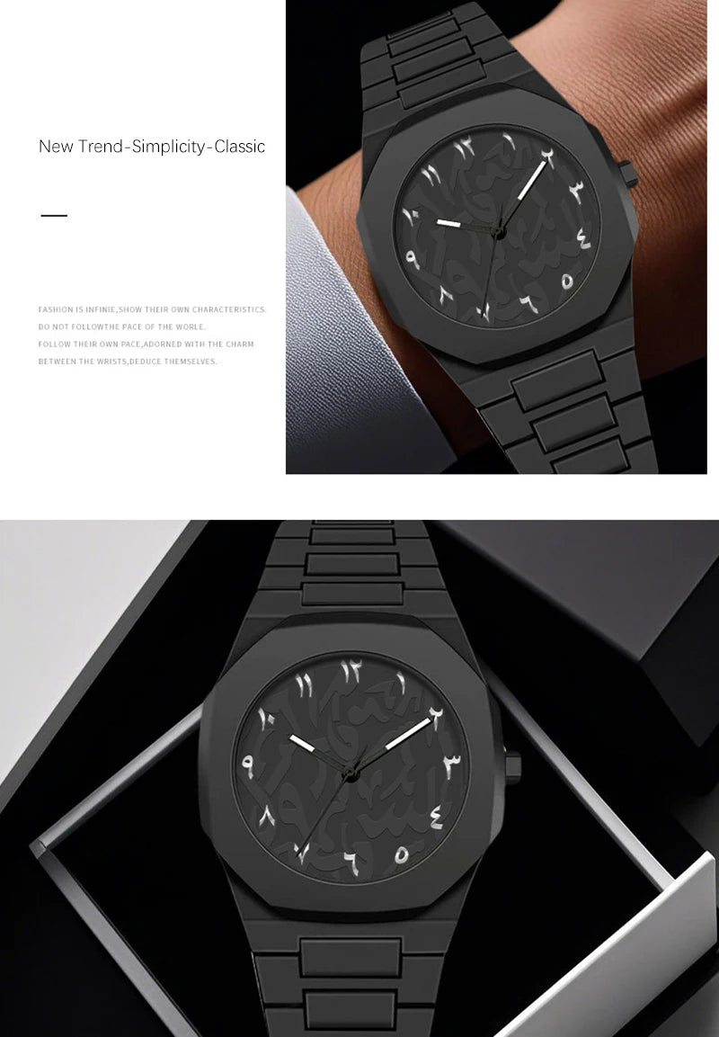 Fashion Quartz Wristwatch Unisex Silicone Strap Watch