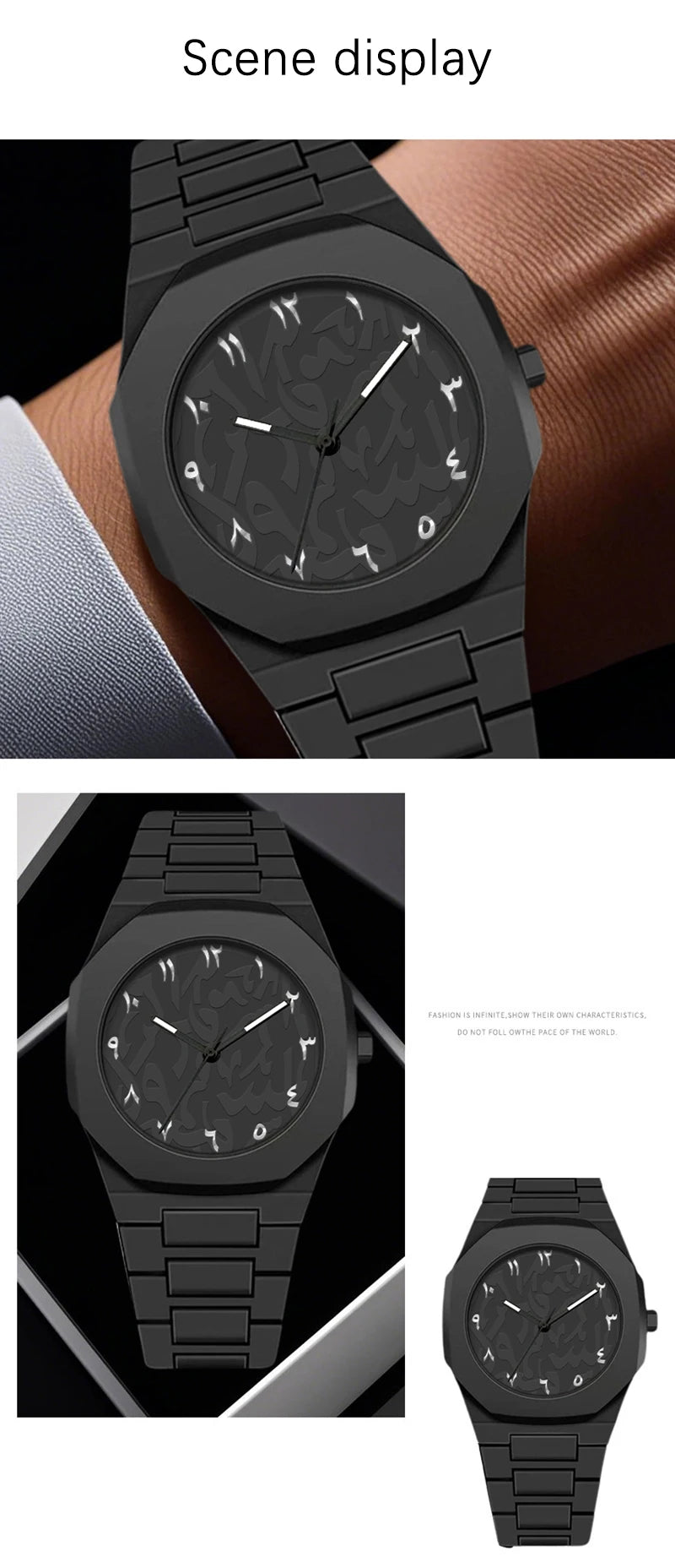 Fashion Quartz Wristwatch Unisex Silicone Strap Watch