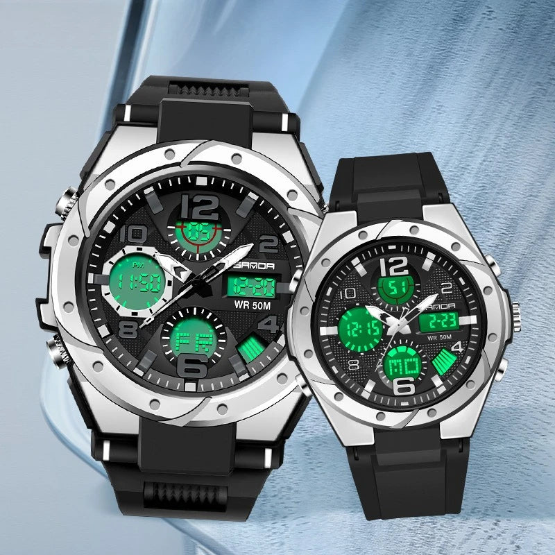 SANDA Waterproof Sports Watch Digital Couple Outdoor