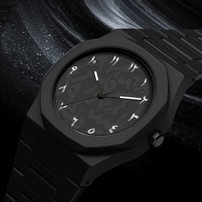 Fashion quartz wristwatch with silicone strap unisex casual watch with round dial and Arabic numerals for men and women