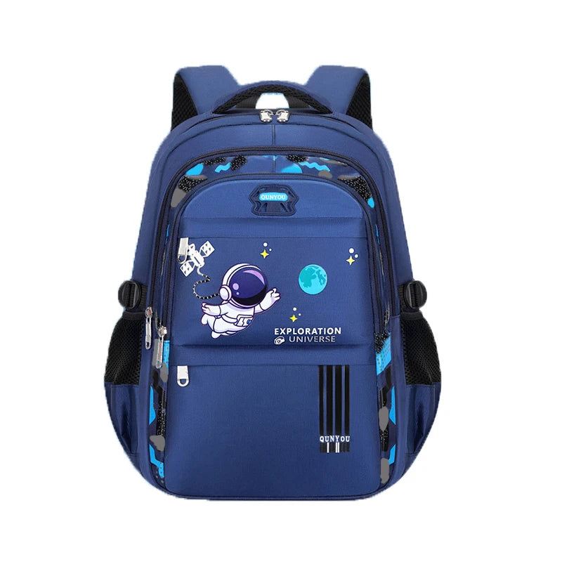 Kids Astronaut School Backpack Waterproof Boys Book Bag