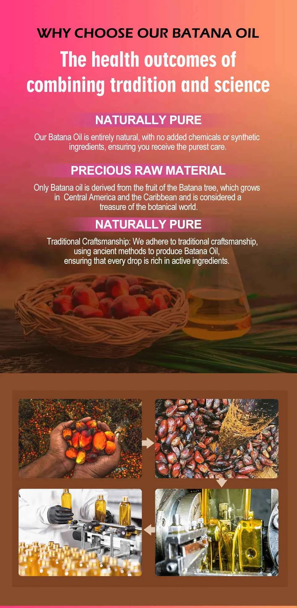 Fast Hair Growth Set Batana oil Traction Alopecia Hair Mask Anti Break Loss Hair Growth Oil Baldness Treatment chebe hair oil