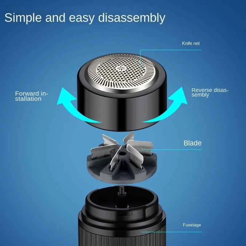 Mini Electric Shaver Men Portable Car Travel Rechargeable Shaver Professional Hair Removal Face Body Care Razor