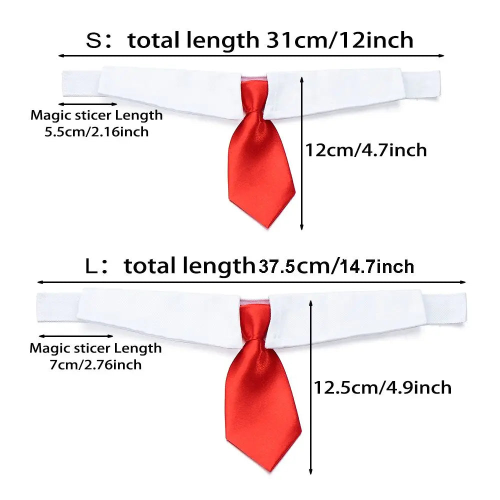 Pet Tuxedo Bow Tie Collar Cotton Formal Dog Cat Accessory
