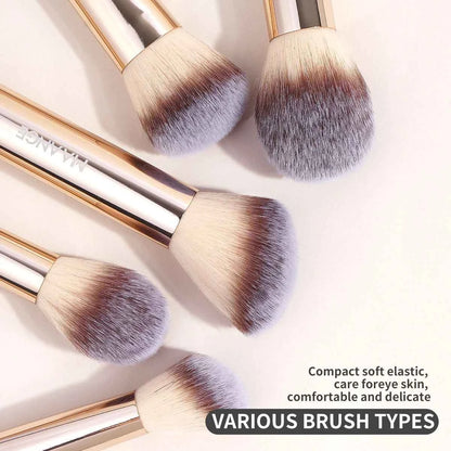 13pcs Makeup Brush Set Foundation Concealer Powder Eyeshadow Blush Brush Kabuki Blending Cosmetic Makeup Beauty Tool for Face