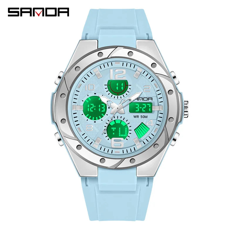 SANDA Waterproof Sports Watch Digital Couple Outdoor