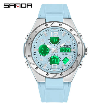 SANDA Waterproof Sports Watch Digital Couple Outdoor