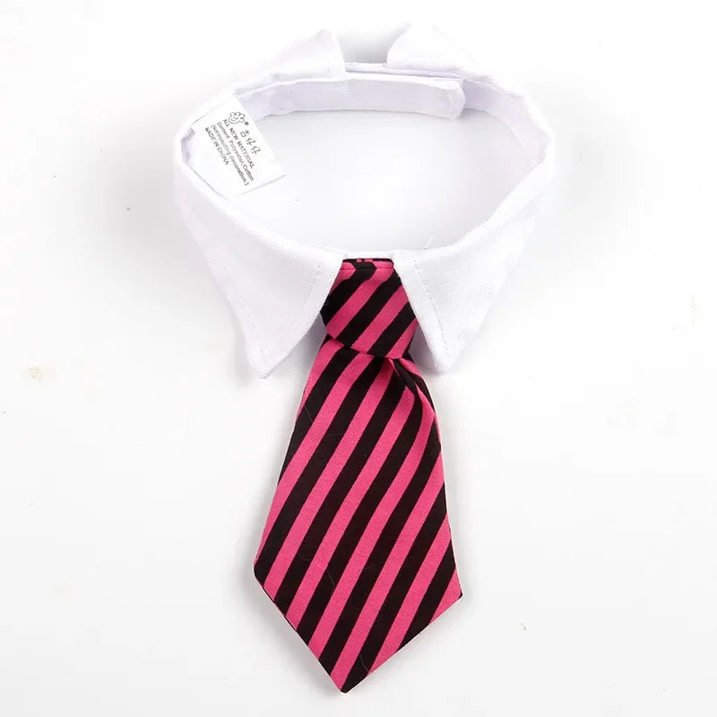 Dog Tuxedo Bow Tie Collar Formal Wedding Pet Accessory