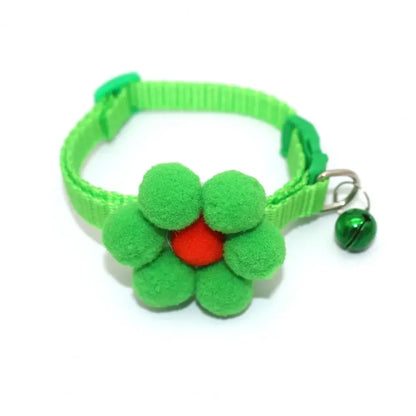 Cute Cat Collar with Bell Bowknot Adjustable Kitten Collar