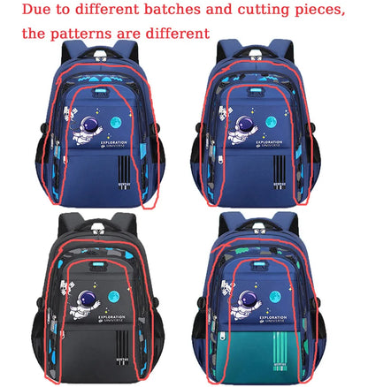 Kids Astronaut School Backpack Waterproof Boys Book Bag