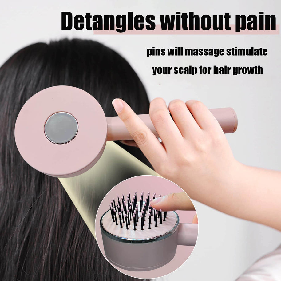 Self Cleaning Hair Brush | One Key Self Cleaning Hair Brush