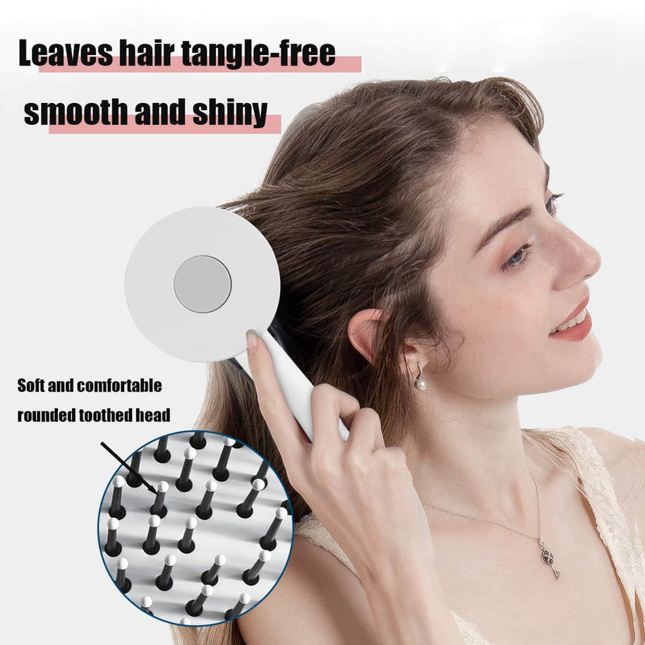 Self Cleaning Hair Brush | One Key Self Cleaning Hair Brush