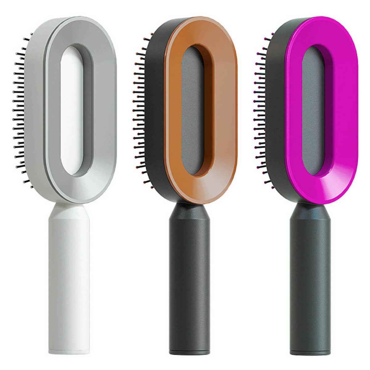 Self Cleaning Scalp Massage Brush | Hair Brush That Cleans Itself