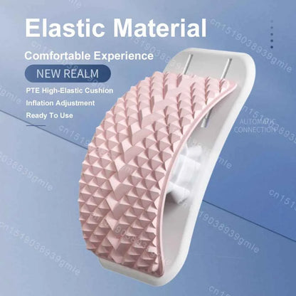 Electric Back Massager Stretch Lumbar Support Relaxation Spine Pain Relief Lower Traction Corrects Waist Multi-Level Adjustable