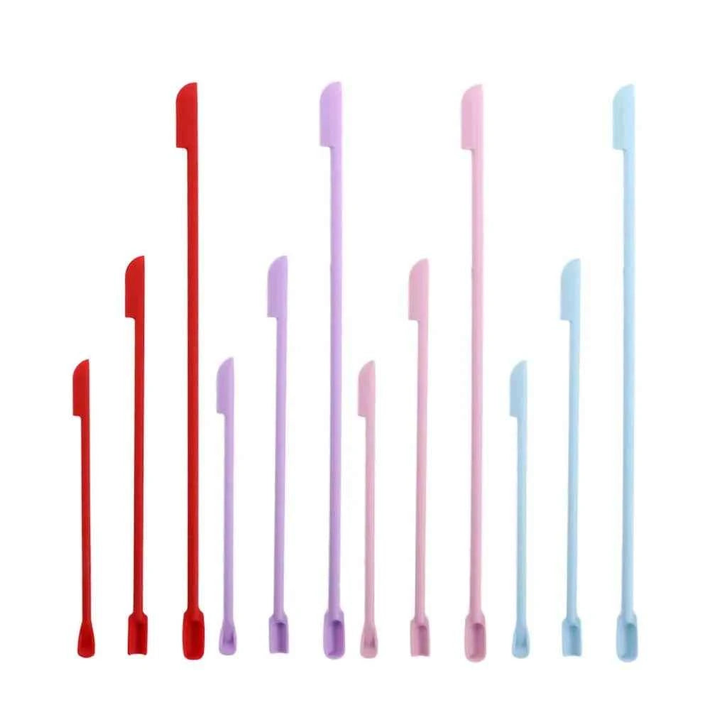 Face Mask Brush Cosmetic Last Drop Scoop Beauty Tools Silicone Spatula Deep Bottle Scraper Cosmetics Spoon Makeup Brushes