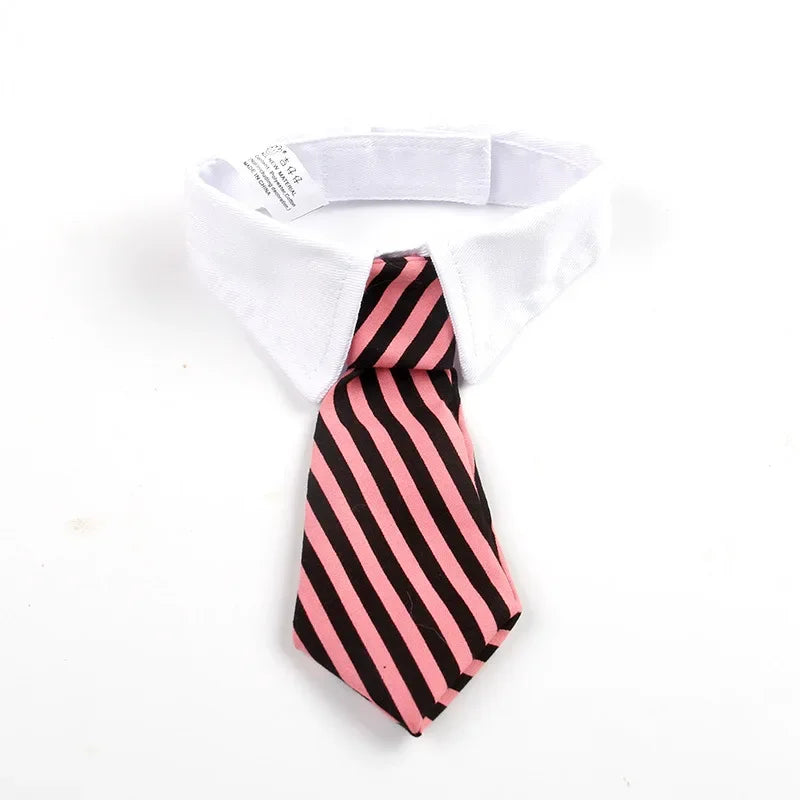 Dog Tuxedo Bow Tie Collar Formal Wedding Pet Accessory