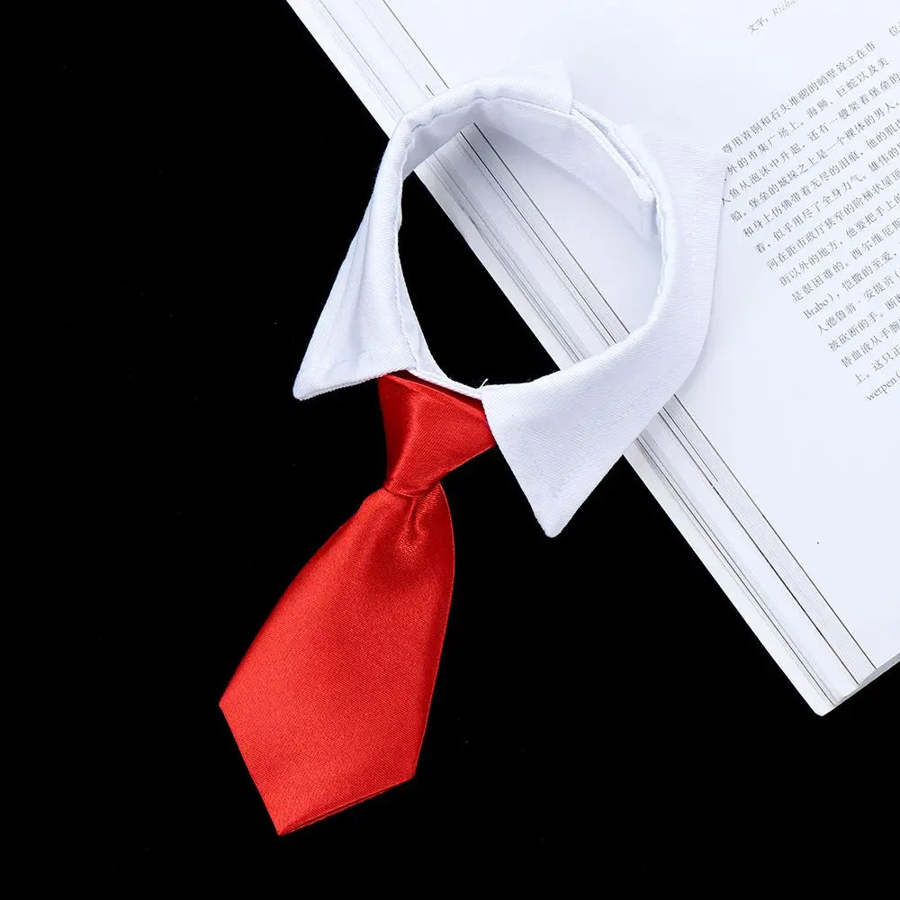 Pet Dog Tuxedo Bow Tie Collar Formal Wedding Accessory
