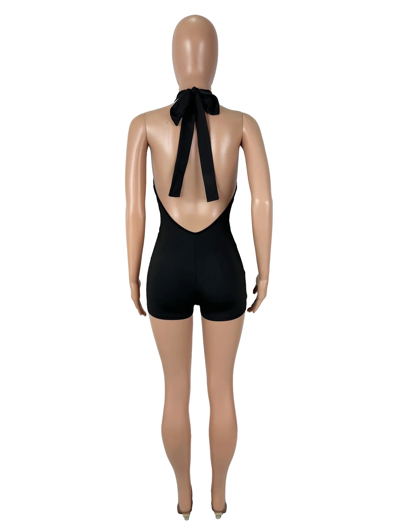 Sexy Jumpsuits For Woman Jumpsuit Rompers Playsuits Bodysuits Hot Girl Style Simple All-match Slim Backless Neck Halter Leace-up
