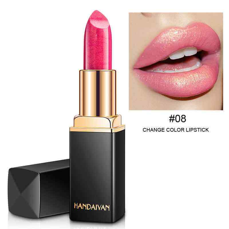 Shiny Metallic Color Changing Lipstick | Pearlescent Metallic Lipstick