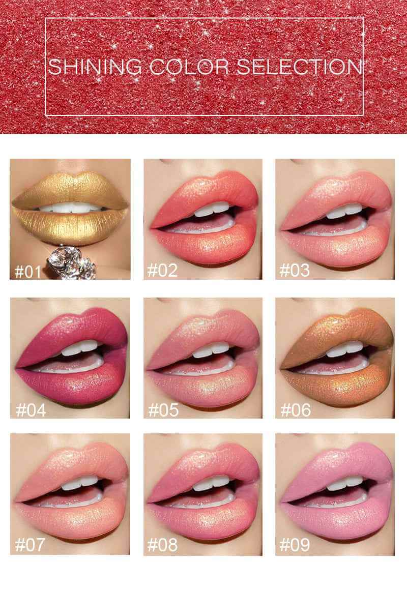 Shiny Metallic Color Changing Lipstick | Pearlescent Metallic Lipstick