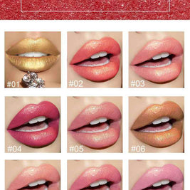 Shiny Metallic Color Changing Lipstick | Pearlescent Metallic Lipstick