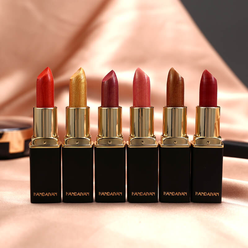 Shiny Metallic Color Changing Lipstick | Pearlescent Metallic Lipstick