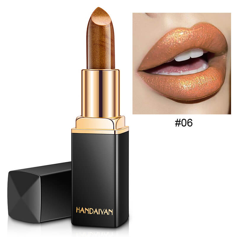 Shiny Metallic Color Changing Lipstick | Pearlescent Metallic Lipstick