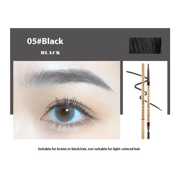 Small Gold Chopsticks Eyebrow Pencil | Discoloration Resistant Natural Pen