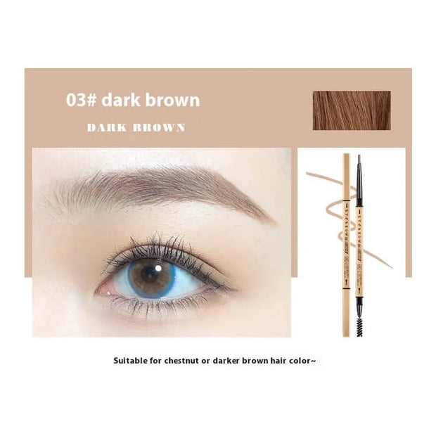 Small Gold Chopsticks Eyebrow Pencil | Discoloration Resistant Natural Pen