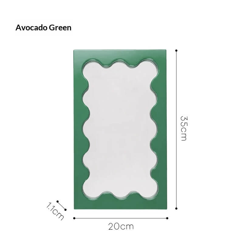 Square Wave Pattern Vanity Mirror | Wall Mirror For Living Room