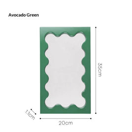 Square Wave Pattern Vanity Mirror | Wall Mirror For Living Room
