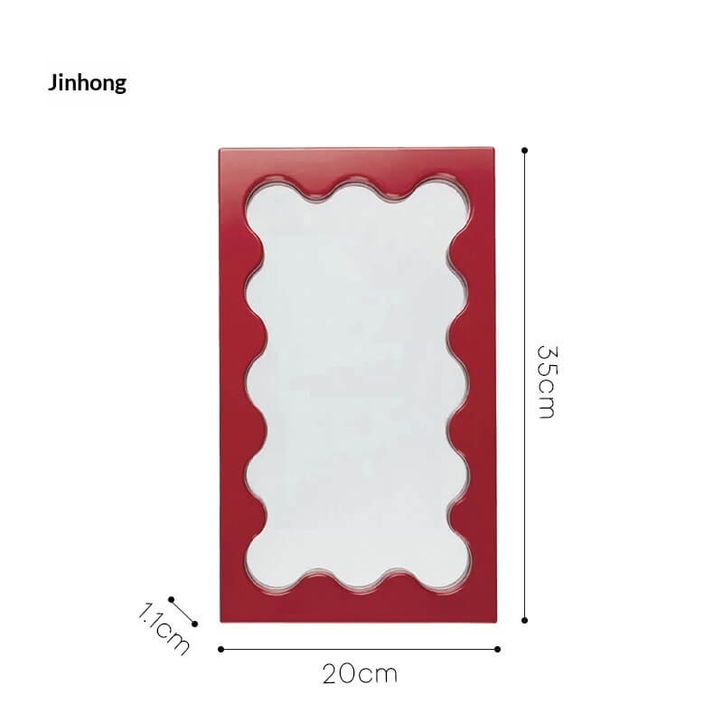 Square Wave Pattern Vanity Mirror | Wall Mirror For Living Room