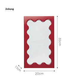 Square Wave Pattern Vanity Mirror | Wall Mirror For Living Room